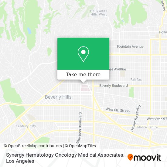 Mapa de Synergy Hematology Oncology Medical Associates