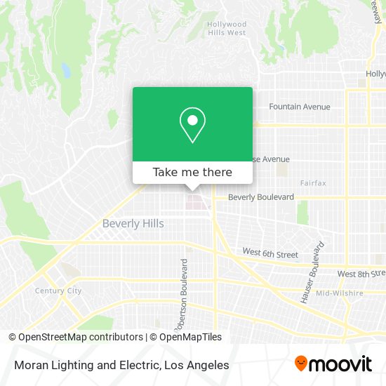 Moran Lighting and Electric map