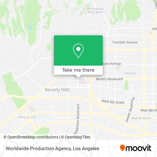 Worldwide Production Agency map