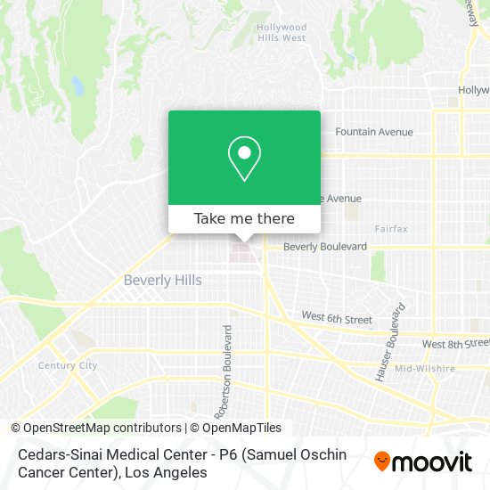 Cedars-Sinai Medical Center - P6 (Samuel Oschin Cancer Center) map