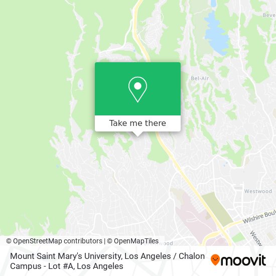 Mapa de Mount Saint Mary's University, Los Angeles / Chalon Campus - Lot #A