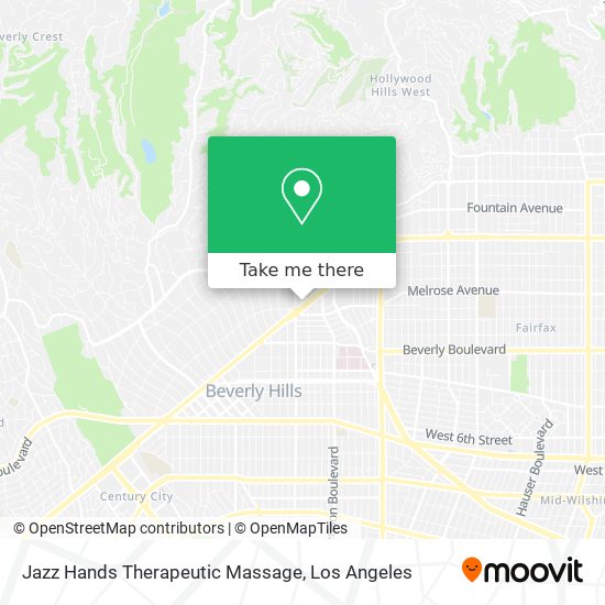 Jazz Hands Therapeutic Massage map