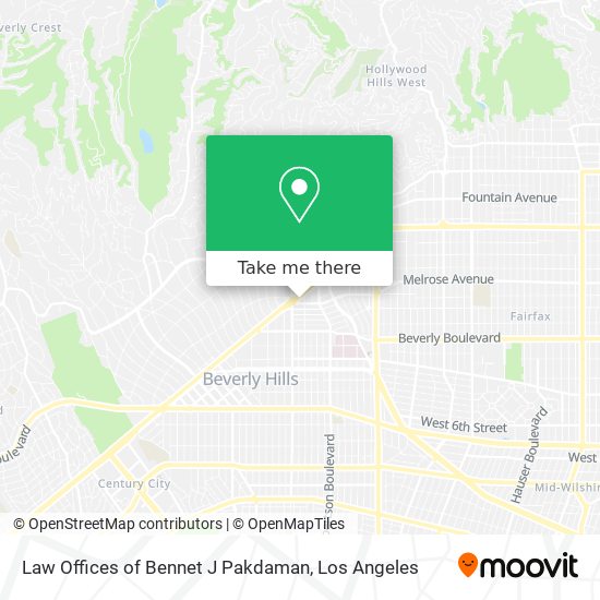 Law Offices of Bennet J Pakdaman map