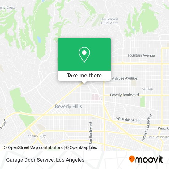 Mapa de Garage Door Service