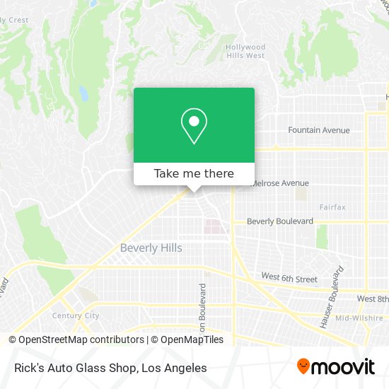 Rick's Auto Glass Shop map