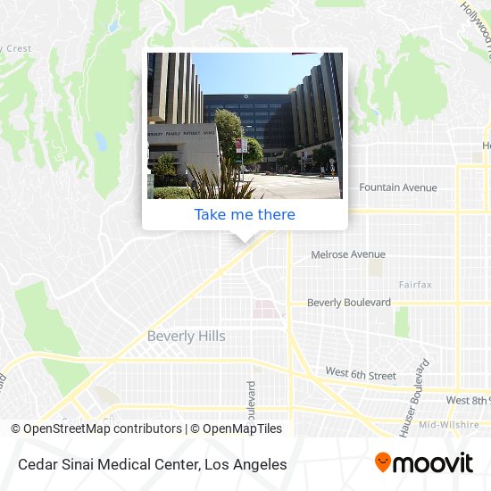 Cedar Sinai Medical Center map