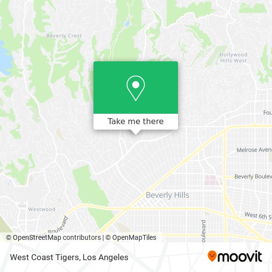 Mapa de West Coast Tigers