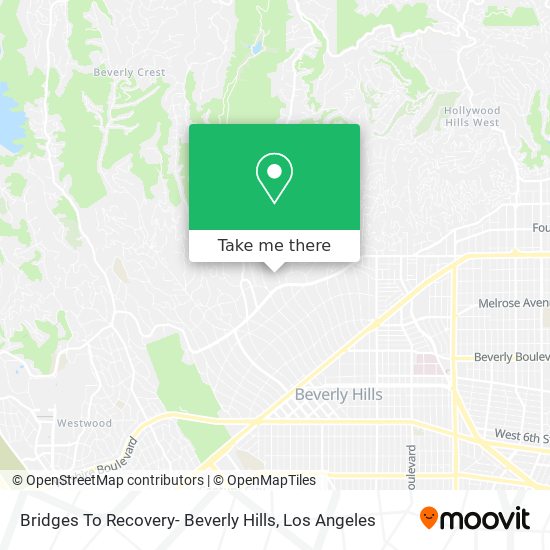 Bridges To Recovery- Beverly Hills map