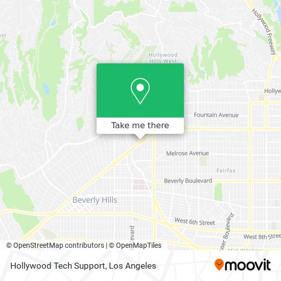 Mapa de Hollywood Tech Support