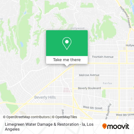 Limegreen Water Damage & Restoration - la map