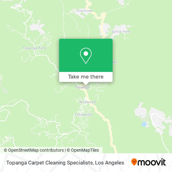 Topanga Carpet Cleaning Specialists map
