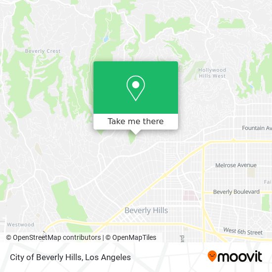 City of Beverly Hills map