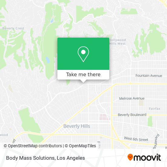 Body Mass Solutions map