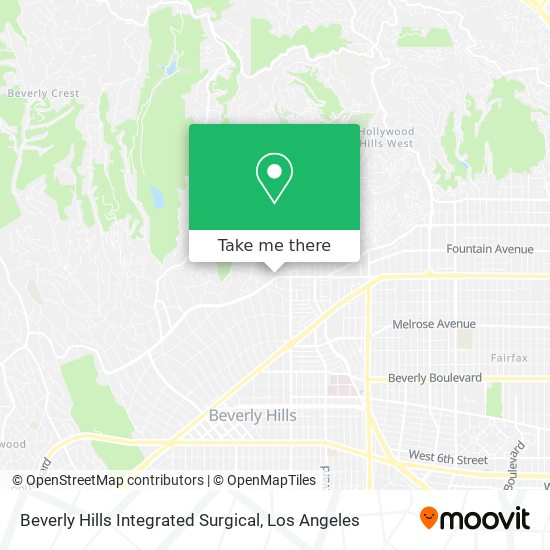 Mapa de Beverly Hills Integrated Surgical