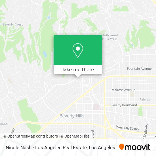 Nicole Nash - Los Angeles Real Estate map