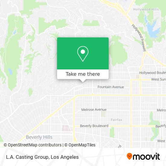 L.A. Casting Group map