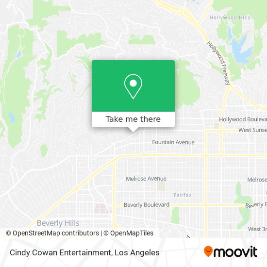 Cindy Cowan Entertainment map