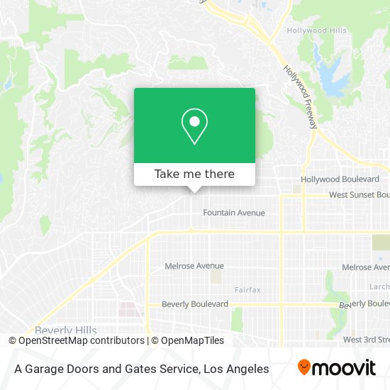 A Garage Doors and Gates Service map