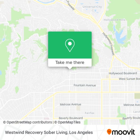 Westwind Recovery Sober Living map