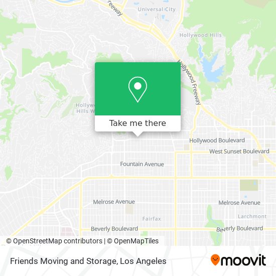 Friends Moving and Storage map
