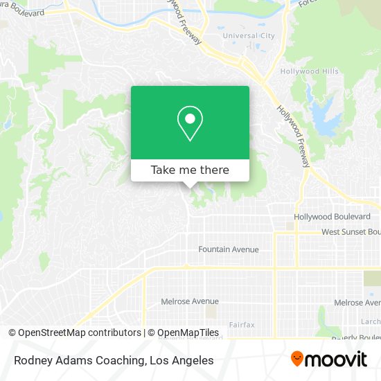 Rodney Adams Coaching map