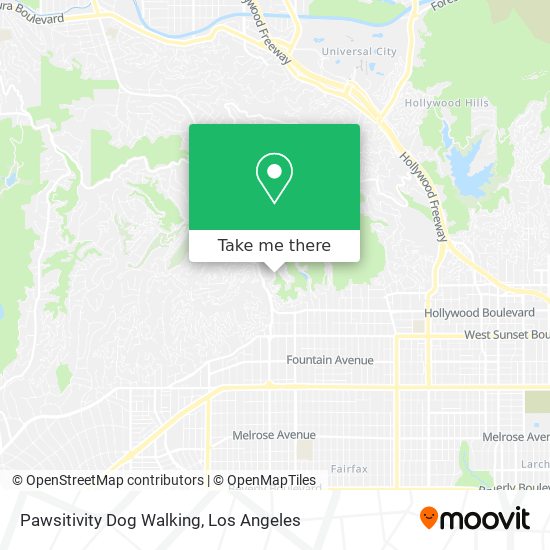 Mapa de Pawsitivity Dog Walking