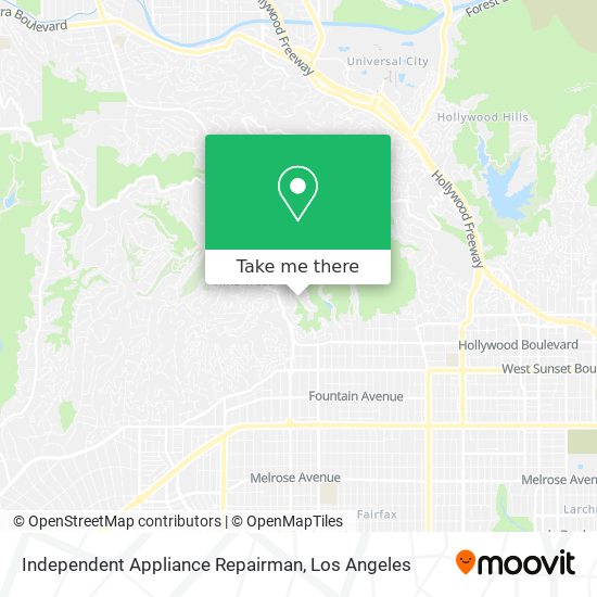 Independent Appliance Repairman map