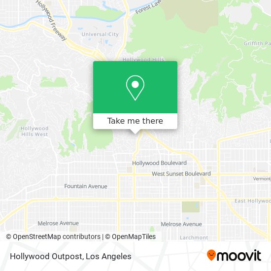 Mapa de Hollywood Outpost