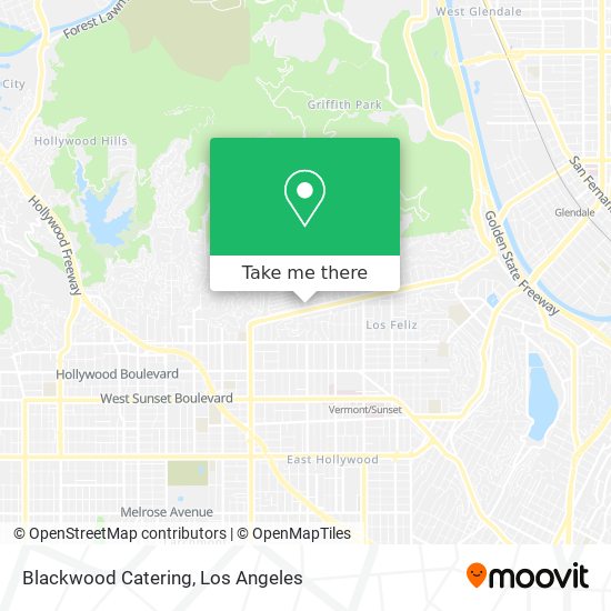 Blackwood Catering map