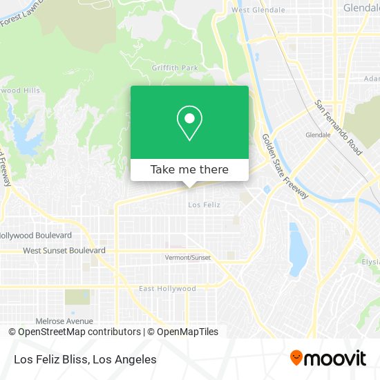 Mapa de Los Feliz Bliss