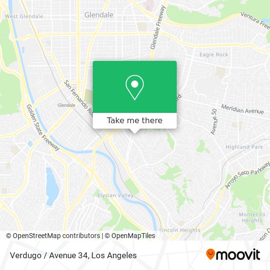 Verdugo / Avenue 34 map