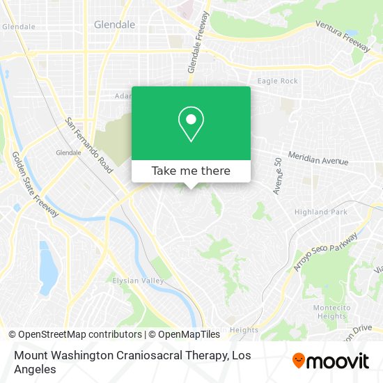 Mount Washington Craniosacral Therapy map