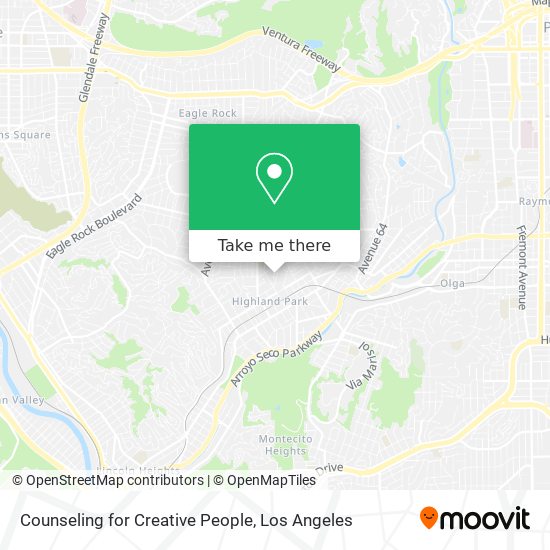 Counseling for Creative People map