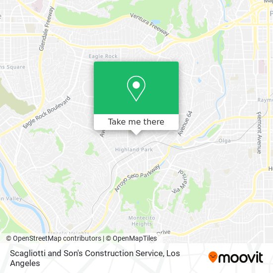 Scagliotti and Son's Construction Service map