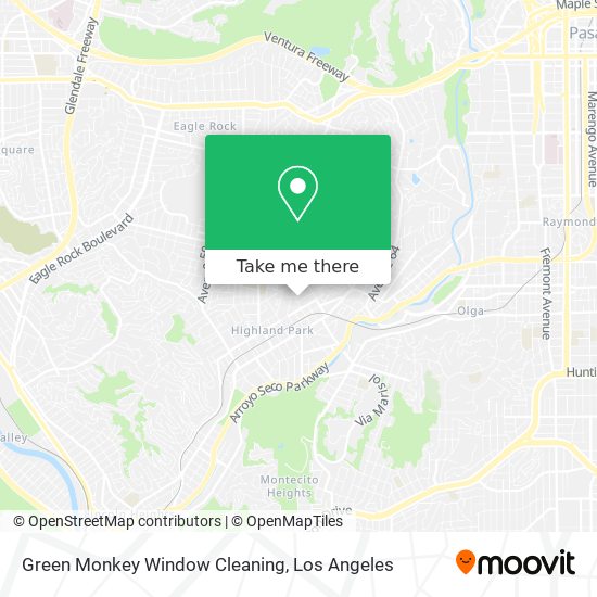 Mapa de Green Monkey Window Cleaning