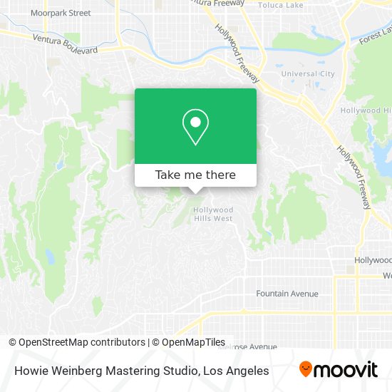 Howie Weinberg Mastering Studio map