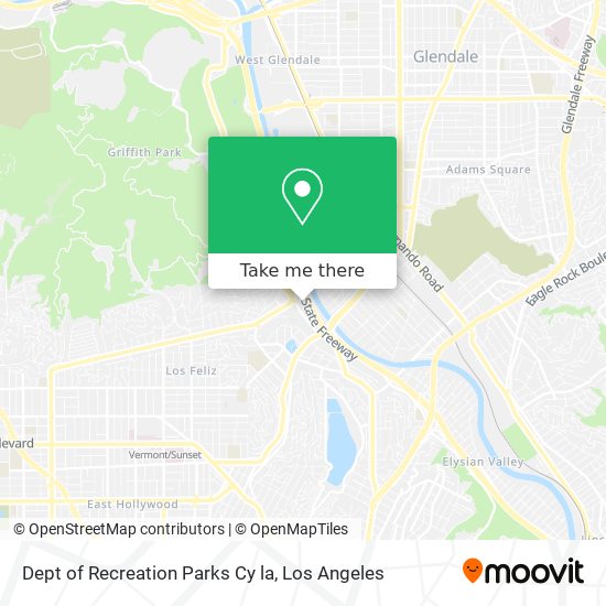 Dept of Recreation Parks Cy la map