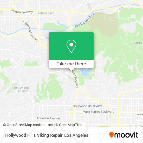 Hollywood Hills Viking Repair map