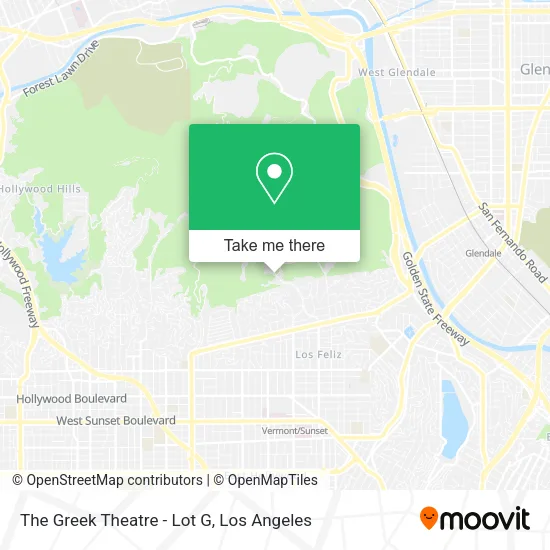 The Greek Theatre - Lot G map