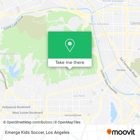 Emerge Kids Soccer map