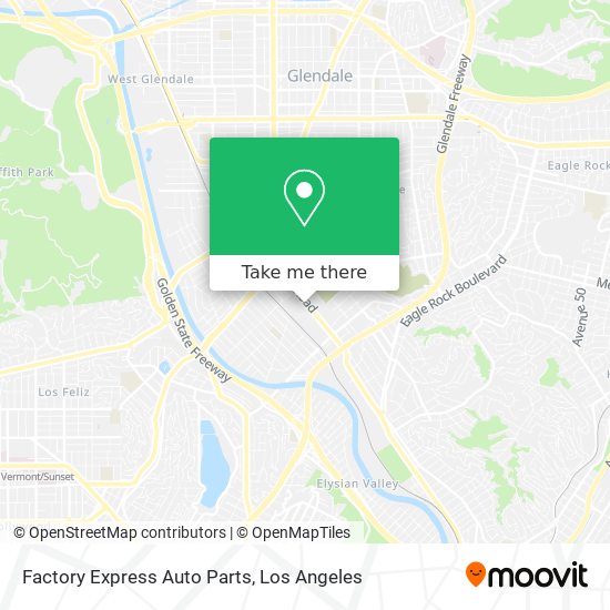 Mapa de Factory Express Auto Parts