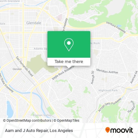 Aam and J Auto Repair map