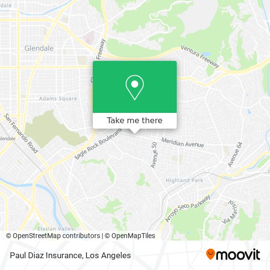 Mapa de Paul Diaz Insurance