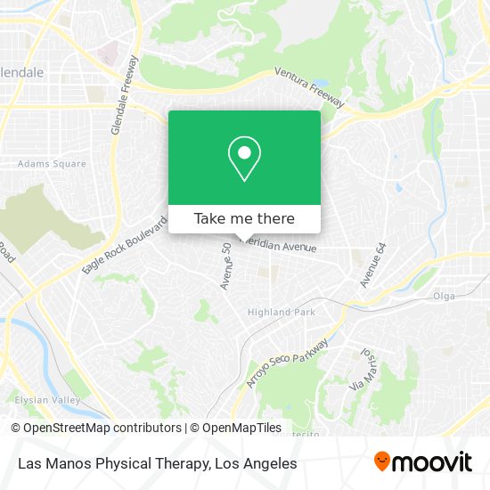 Mapa de Las Manos Physical Therapy