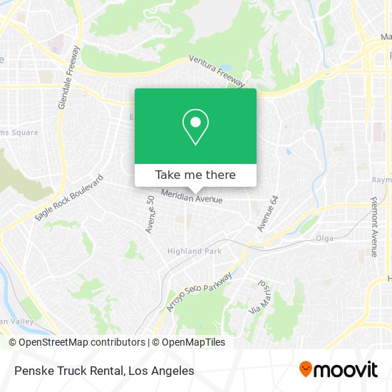 Penske Truck Rental map