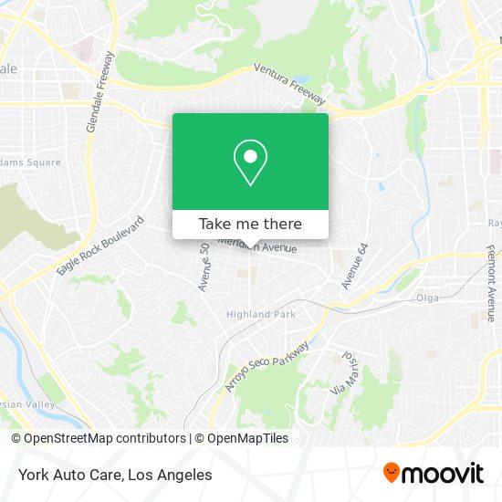 York Auto Care map