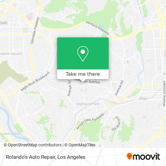 Rolando's Auto Repair map