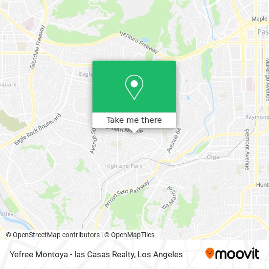 Yefree Montoya - las Casas Realty map