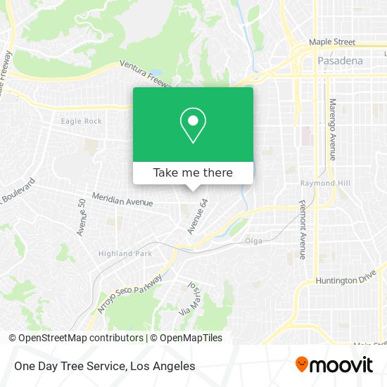 One Day Tree Service map