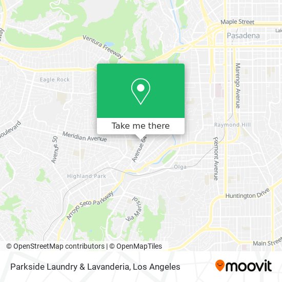 Parkside Laundry & Lavanderia map